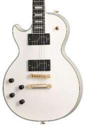 Linkshandige elektrische gitaar Epiphone Matt Heafy Les Paul Custom Origins LH - Bone white