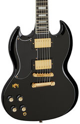 Linkshandige elektrische gitaar Epiphone SG Custom LH - Ebony