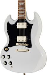 Linkshandige elektrische gitaar Epiphone SG Standard Linkshandige - Alpine white