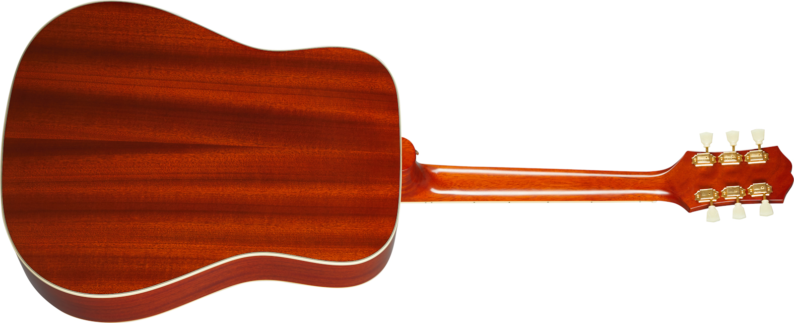Epiphone Hummingbird Inspired By Gibson Dreadnought Epicea Acajou Lau - Aged Cherry Sunburst - Elektro-akoestische gitaar - Variation 1