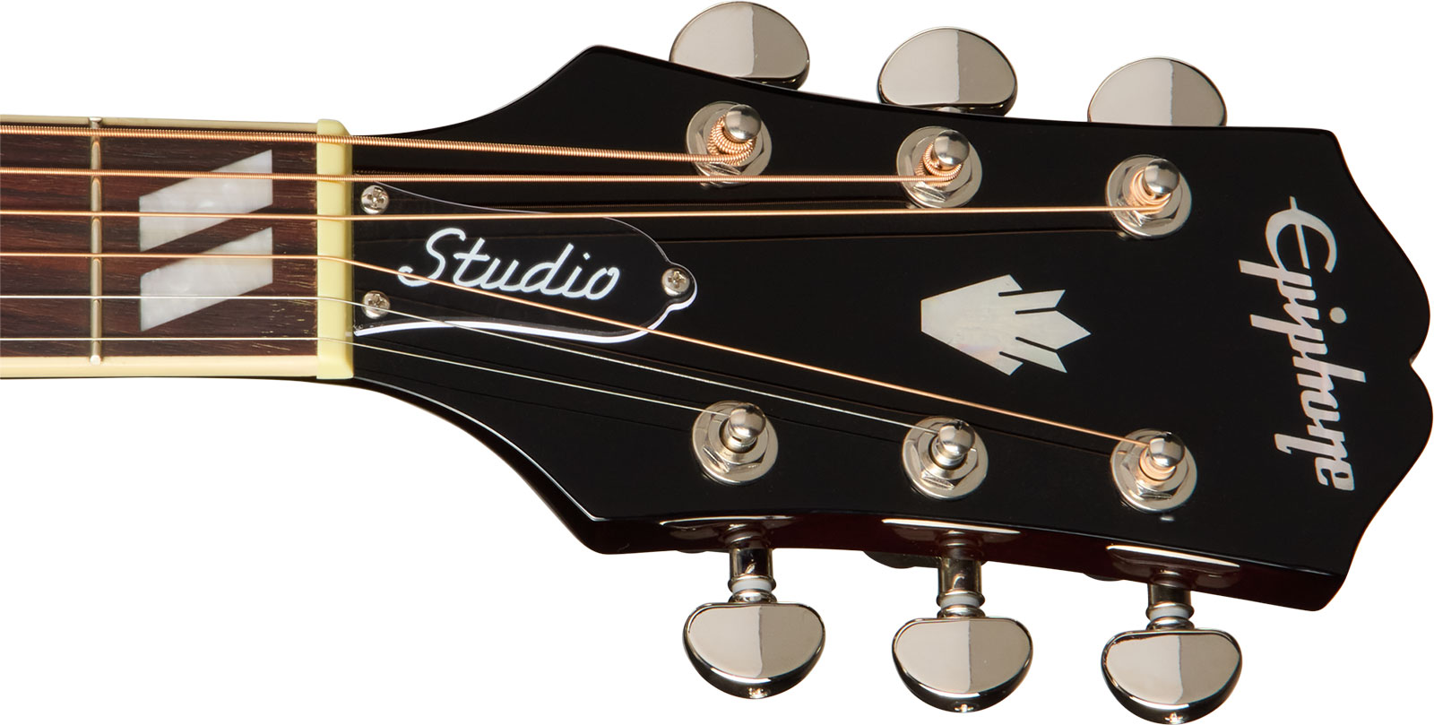 Epiphone Hummingbird Studio Ec Ibg Dreadnought Cw Epicea Acajou Rw - Natural - Folk gitaar - Variation 5