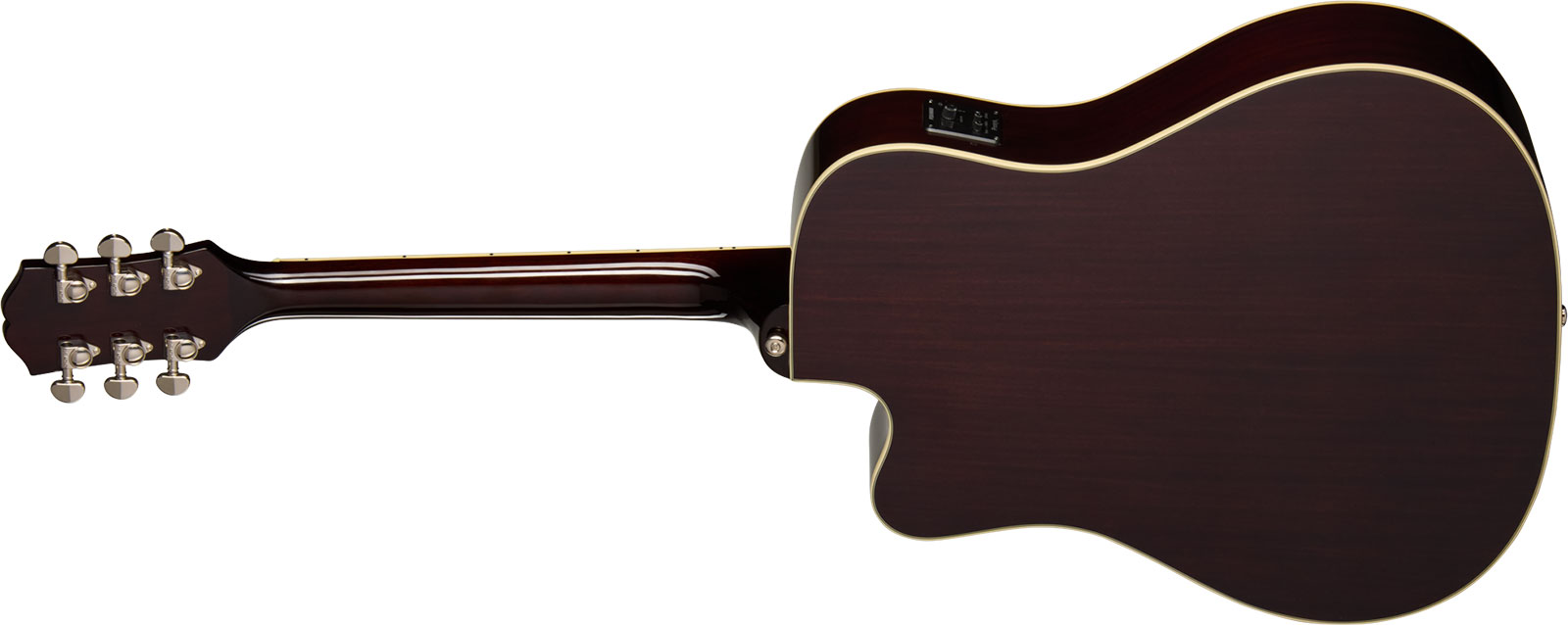 Epiphone Hummingbird Studio Ec Lh Gaucher Ibg Dreadnought Cw Epicea Acajou Rw - Natural - Folk gitaar - Variation 1