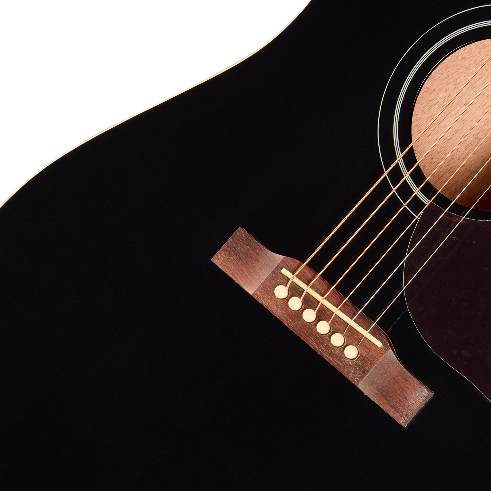 Epiphone Hummingbird Tribute Dreadnought Shsc Epicea Acajou Lau - Ebony - Folk gitaar - Variation 3
