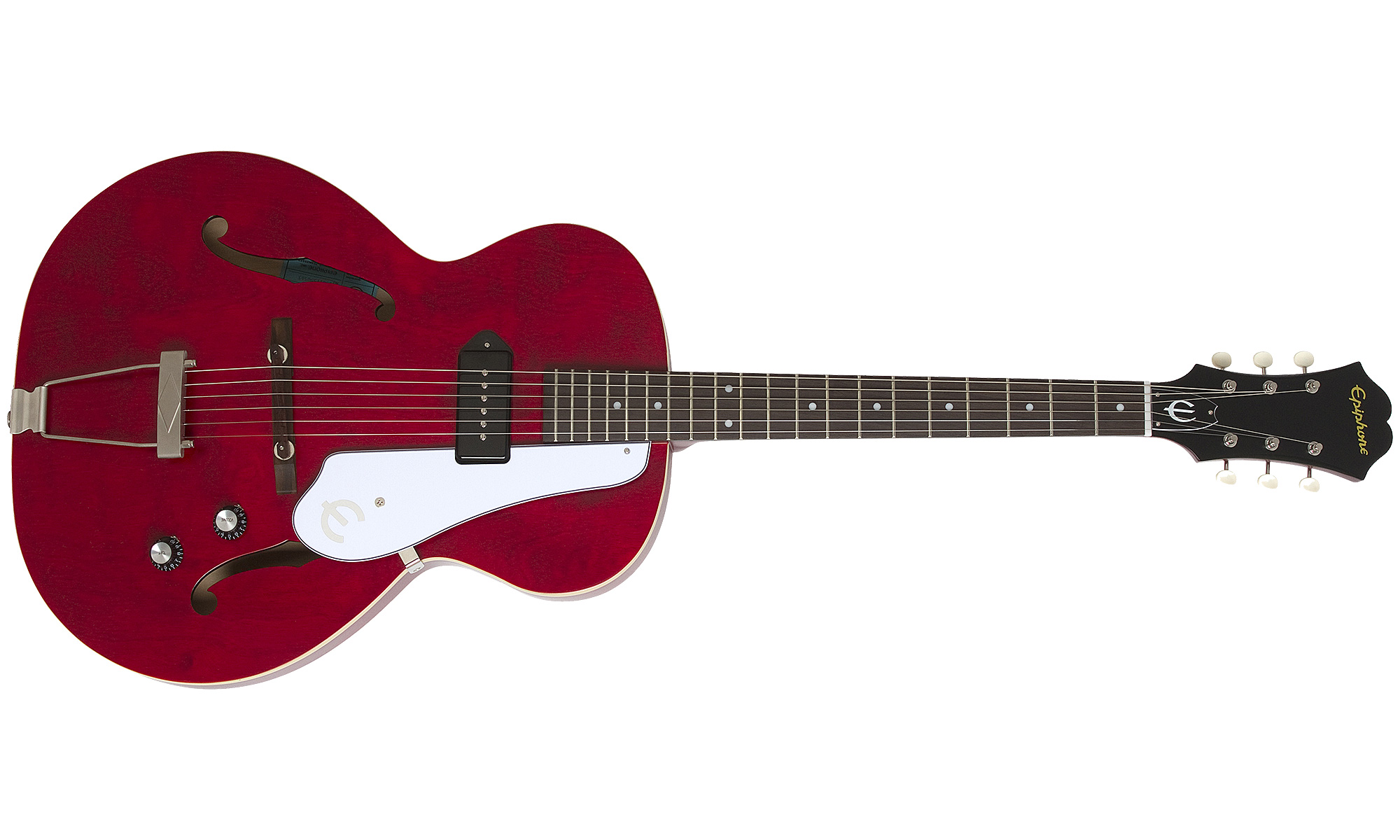 Epiphone Inspired By 1966 Century 2016 - Aged Gloss Cherry - Semi hollow elektriche gitaar - Variation 1