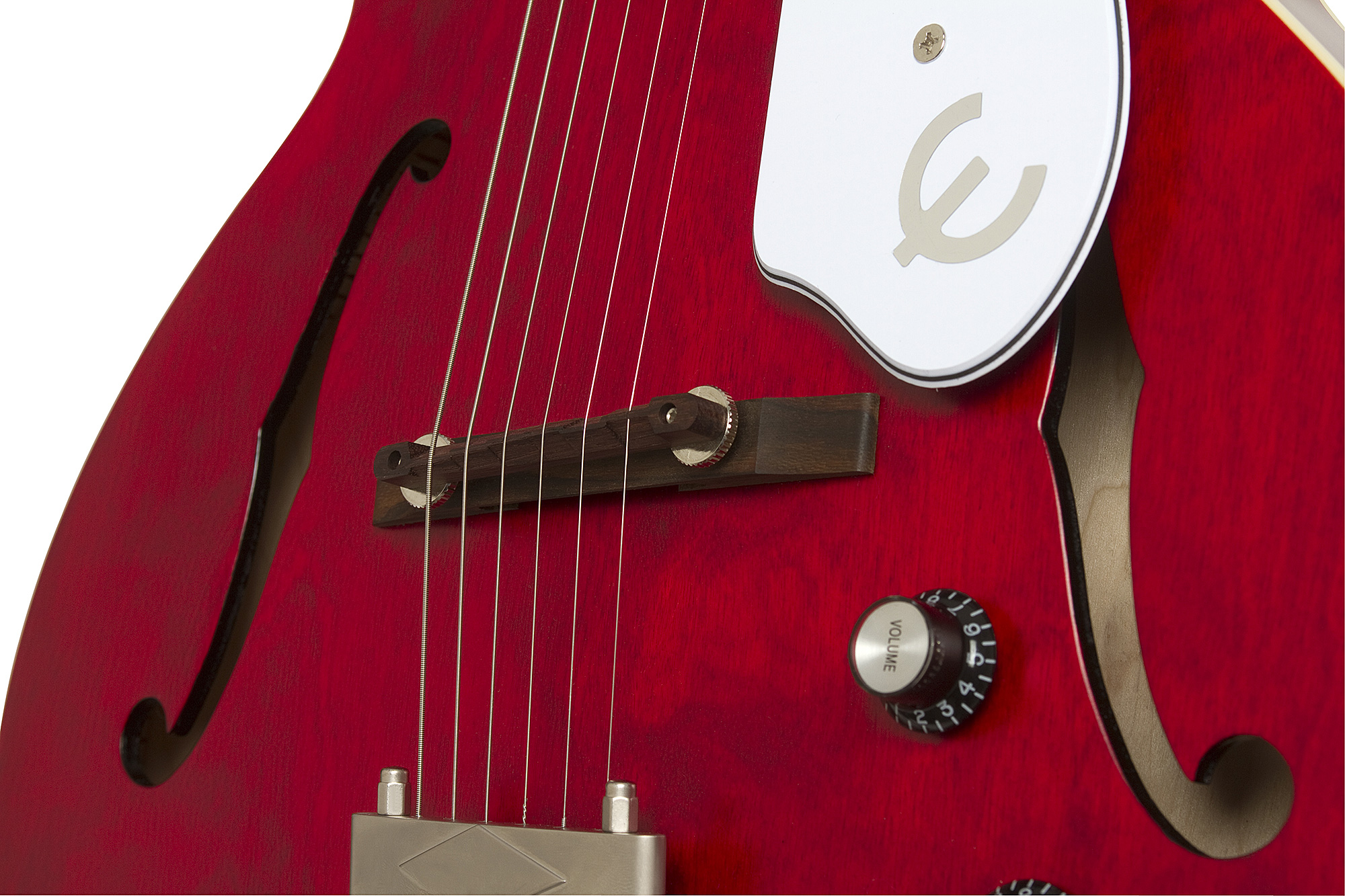 Epiphone Inspired By 1966 Century 2016 - Aged Gloss Cherry - Semi hollow elektriche gitaar - Variation 3