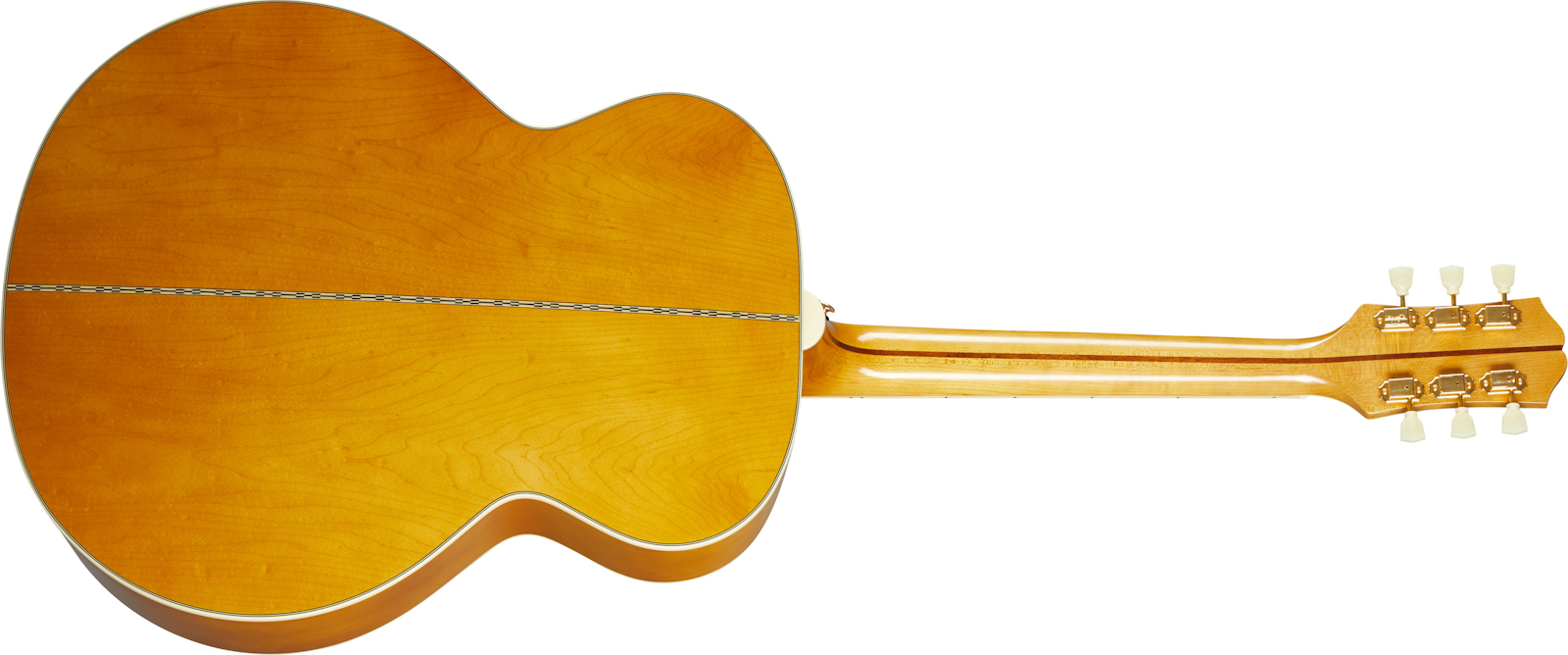 Epiphone J-200 Inspired By Gibson Jumbo Epicea Erable Lau - Aged Antique Natural - Elektro-akoestische gitaar - Variation 1