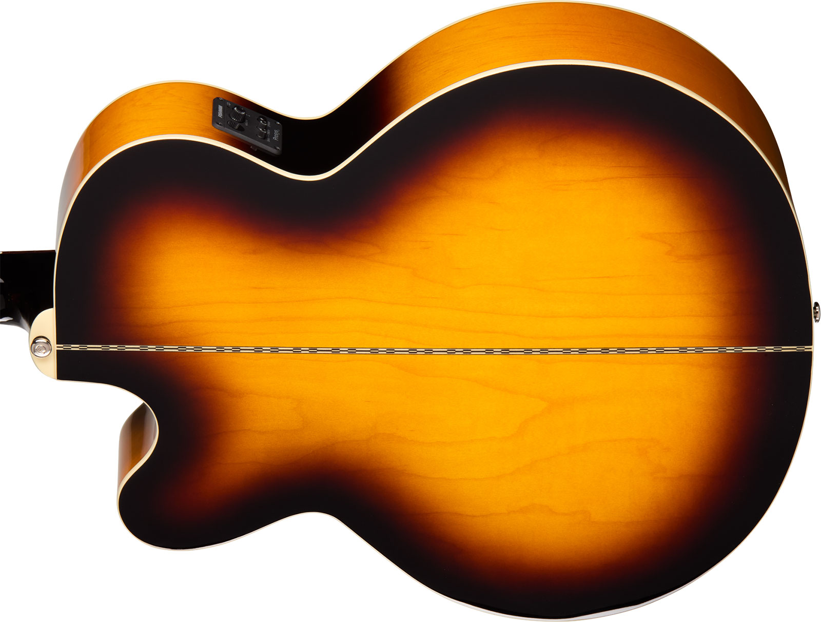 Epiphone J200 Studio Ec Ibg Jumbo Cw Epicea Acajou Rw - Vintage Sunburst - Folk gitaar - Variation 4