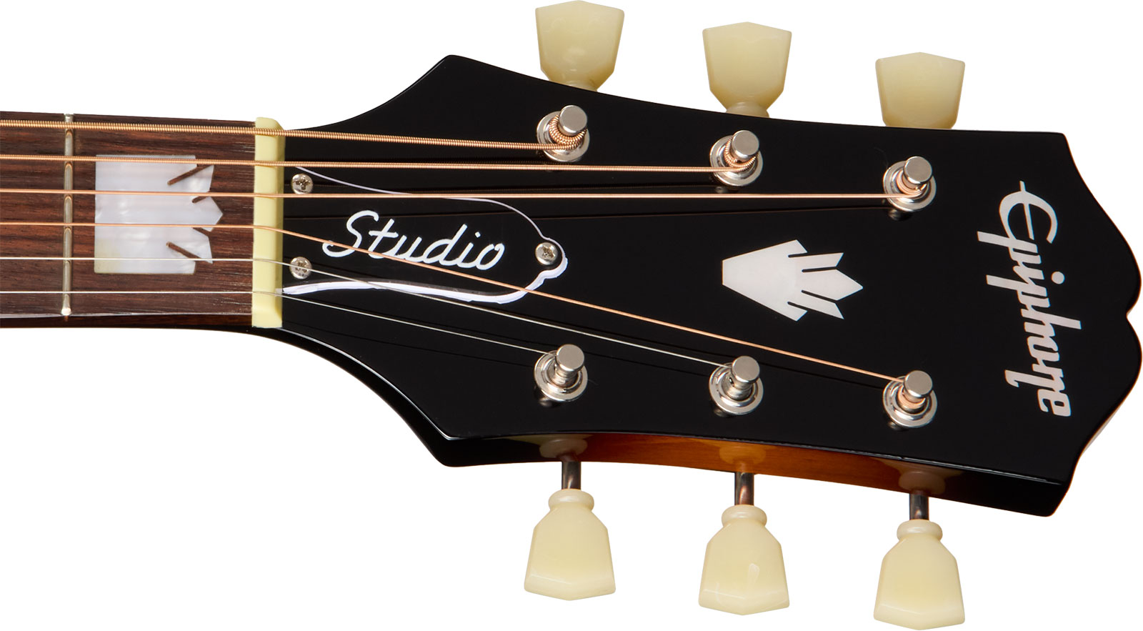 Epiphone J200 Studio Ec Ibg Jumbo Cw Epicea Acajou Rw - Vintage Sunburst - Folk gitaar - Variation 5