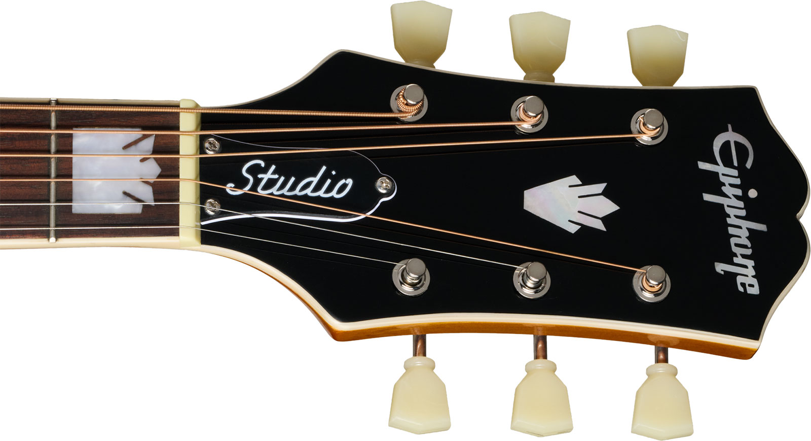 Epiphone J200 Studio Ec Ibg Jumbo Cw Epicea Acajou Rw - Natural - Folk gitaar - Variation 5