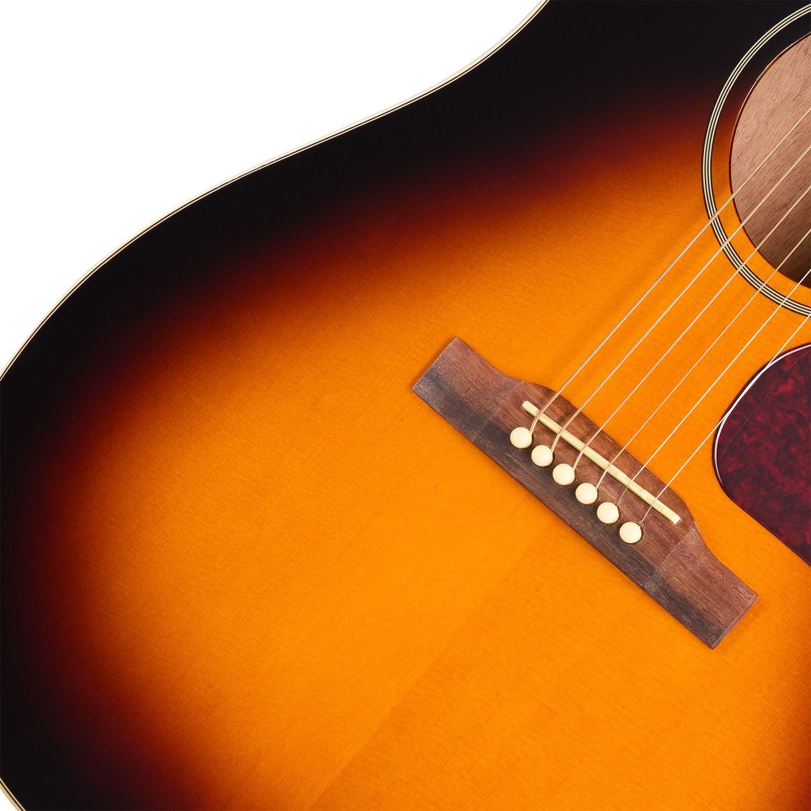 Epiphone J45 Studio Ec Ibg Dreadnought Cw Epicea Acajou Rw - Vintage Sunburst - Folk gitaar - Variation 3