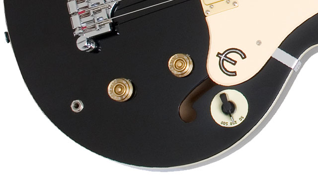 Epiphone Jack Casady Signature Bass Ch - Ebony - Hollow body elektrische bas - Variation 3