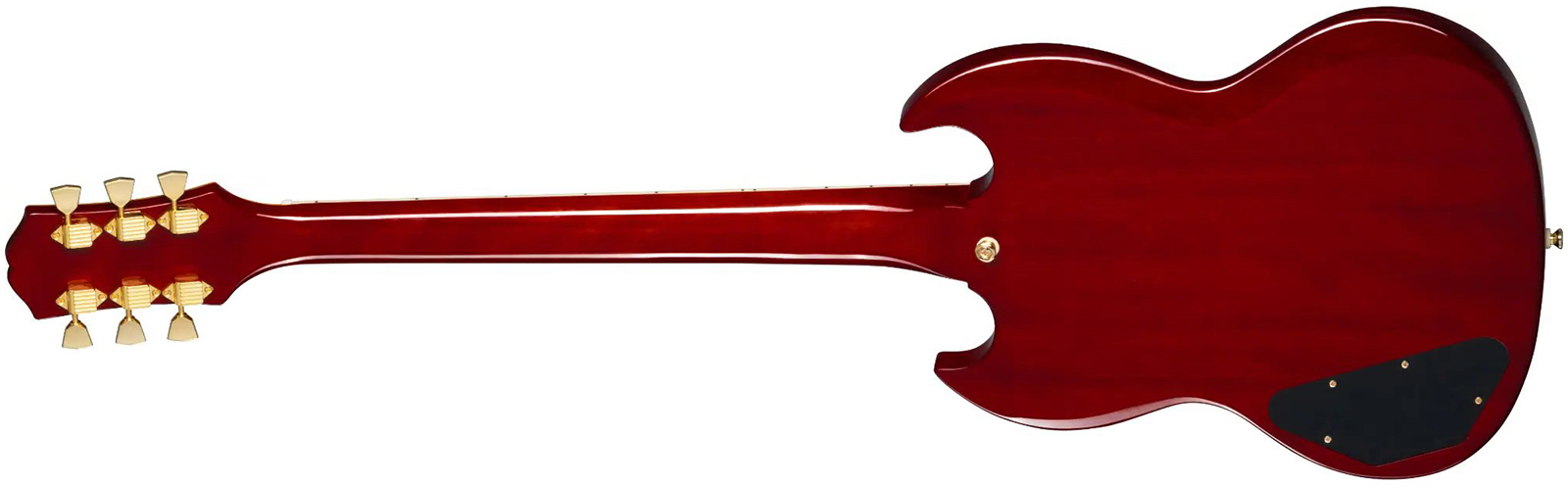 Epiphone Joe Bonamassa Sg Custom 1963 Signature 3h Trem Eb - Dark Wine Red - Kenmerkende elektrische gitaar - Variation 1