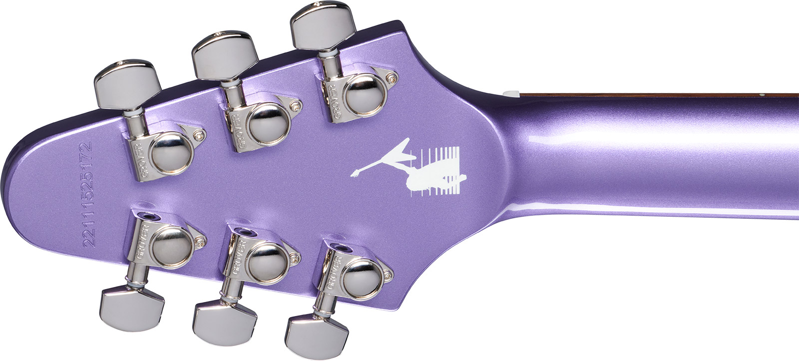 Epiphone Kirk Hammett Flying V 1979 Signature 2h Gibson  Ht Rw - Purple Metallic - Kenmerkende elektrische gitaar - Variation 4