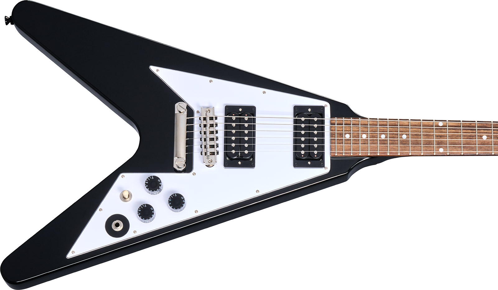 Epiphone Kirk Hammett Flying V 1979 Signature 2h Gibson  Ht Rw - Ebony - Kenmerkende elektrische gitaar - Variation 3