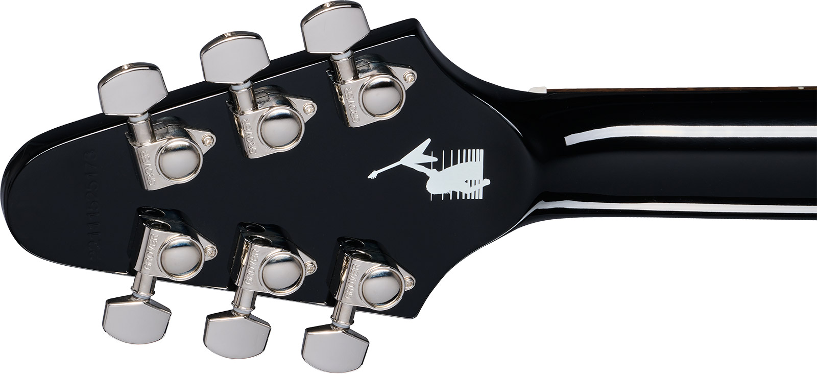 Epiphone Kirk Hammett Flying V 1979 Signature 2h Gibson  Ht Rw - Ebony - Kenmerkende elektrische gitaar - Variation 4