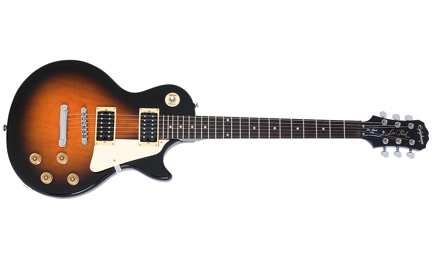 Epiphone Les Paul 100 Ch - Vintage Sunburst - Enkel gesneden elektrische gitaar - Variation 1