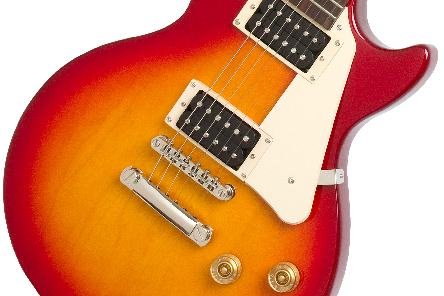 Epiphone Les Paul 100 Ch - Heritage Cherry Sunburst - Enkel gesneden elektrische gitaar - Variation 3