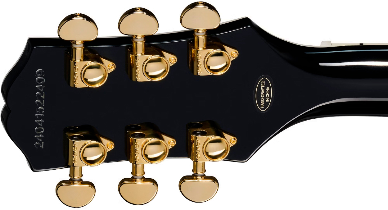 Epiphone Les Paul Custom Blackback Ltd 2h Ht Eb - Ivoire - Single cut gitaar - Variation 4