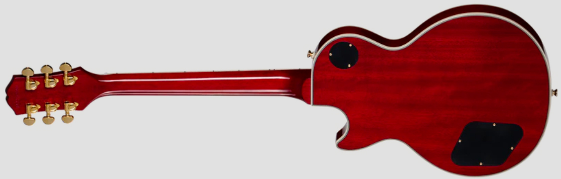 Epiphone Les Paul Custom Ibg Ltd 2h Ht Eb - Heritage Cherry Sunburst - Single cut gitaar - Variation 1