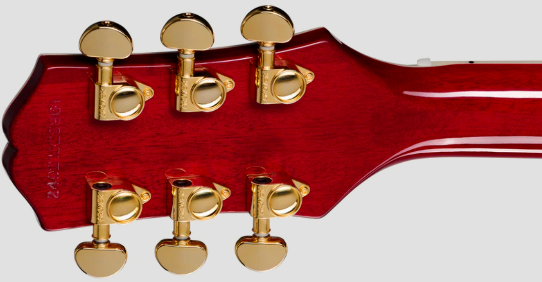 Epiphone Les Paul Custom Ibg Ltd 2h Ht Eb - Heritage Cherry Sunburst - Single cut gitaar - Variation 4