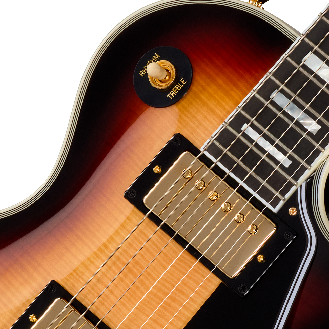 Epiphone Les Paul Custom Igc 2h Gibson Ht Eb - Sedona Burst - Single cut gitaar - Variation 2