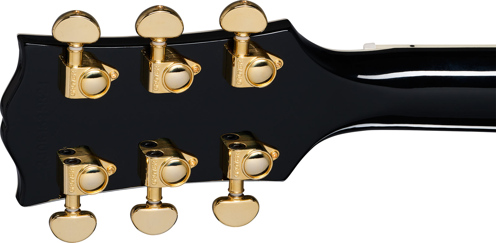 Epiphone Les Paul Custom Inspired By 2h Ht Eb - Ebony - Enkel gesneden elektrische gitaar - Variation 4