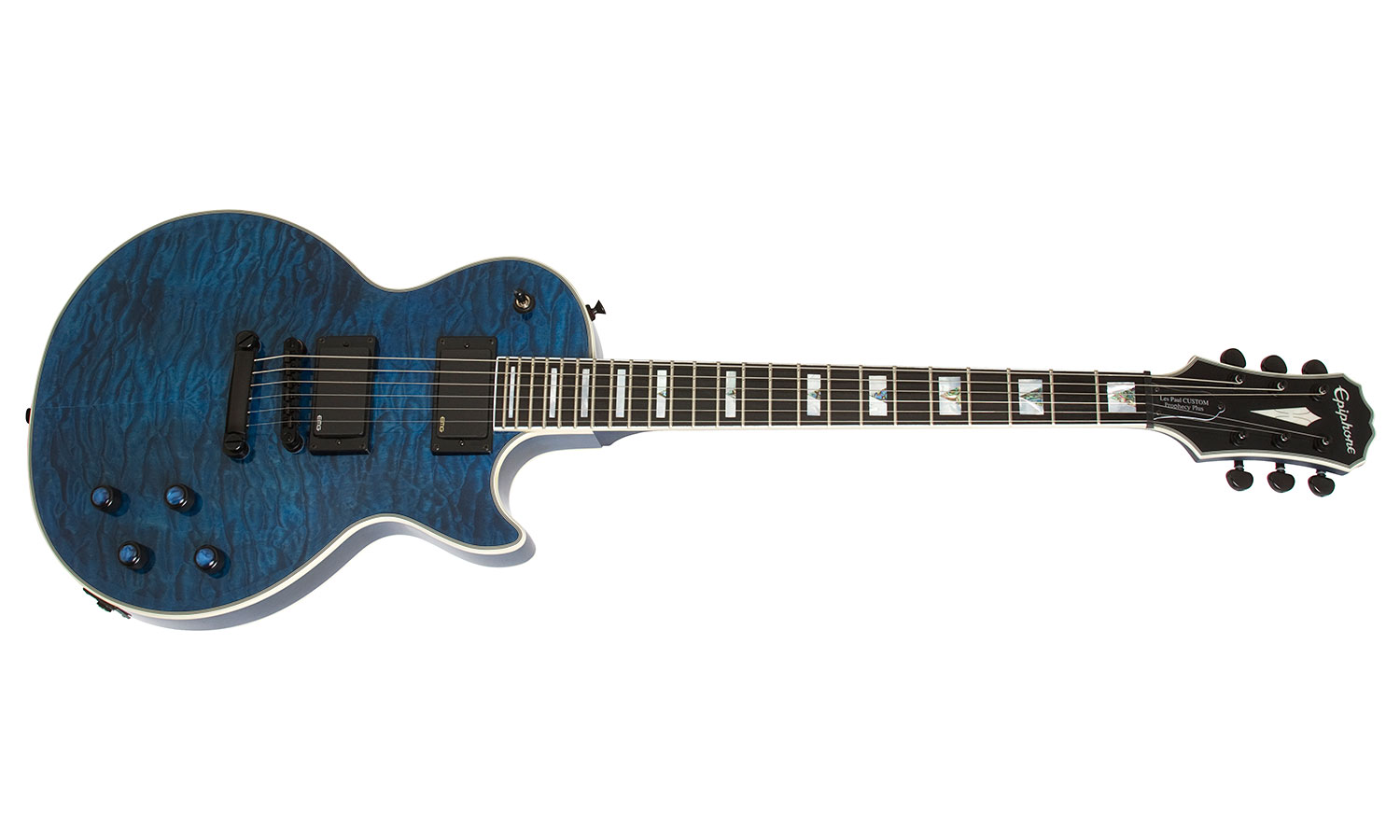 Epiphone Les Paul Prophecy Custom Plus Ex Bh - Midnight Sapphire - Enkel gesneden elektrische gitaar - Variation 1
