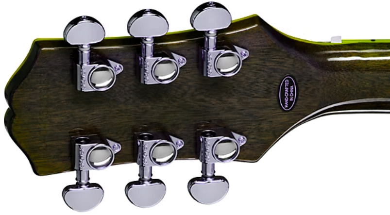 Epiphone Les Paul Custom Widow Ibg 2h Ht Eb - Yellow Burst - Single cut gitaar - Variation 2