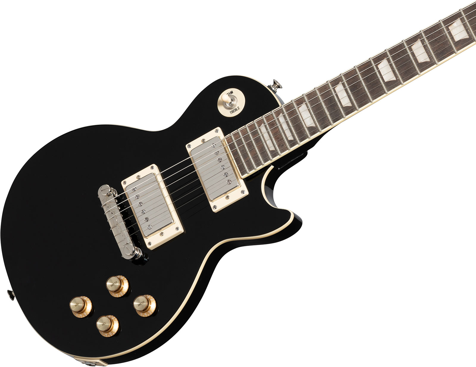 Epiphone Les Paul Power Players 2h Ht Lau - Dark Matter Ebony - Enkel gesneden elektrische gitaar - Variation 3