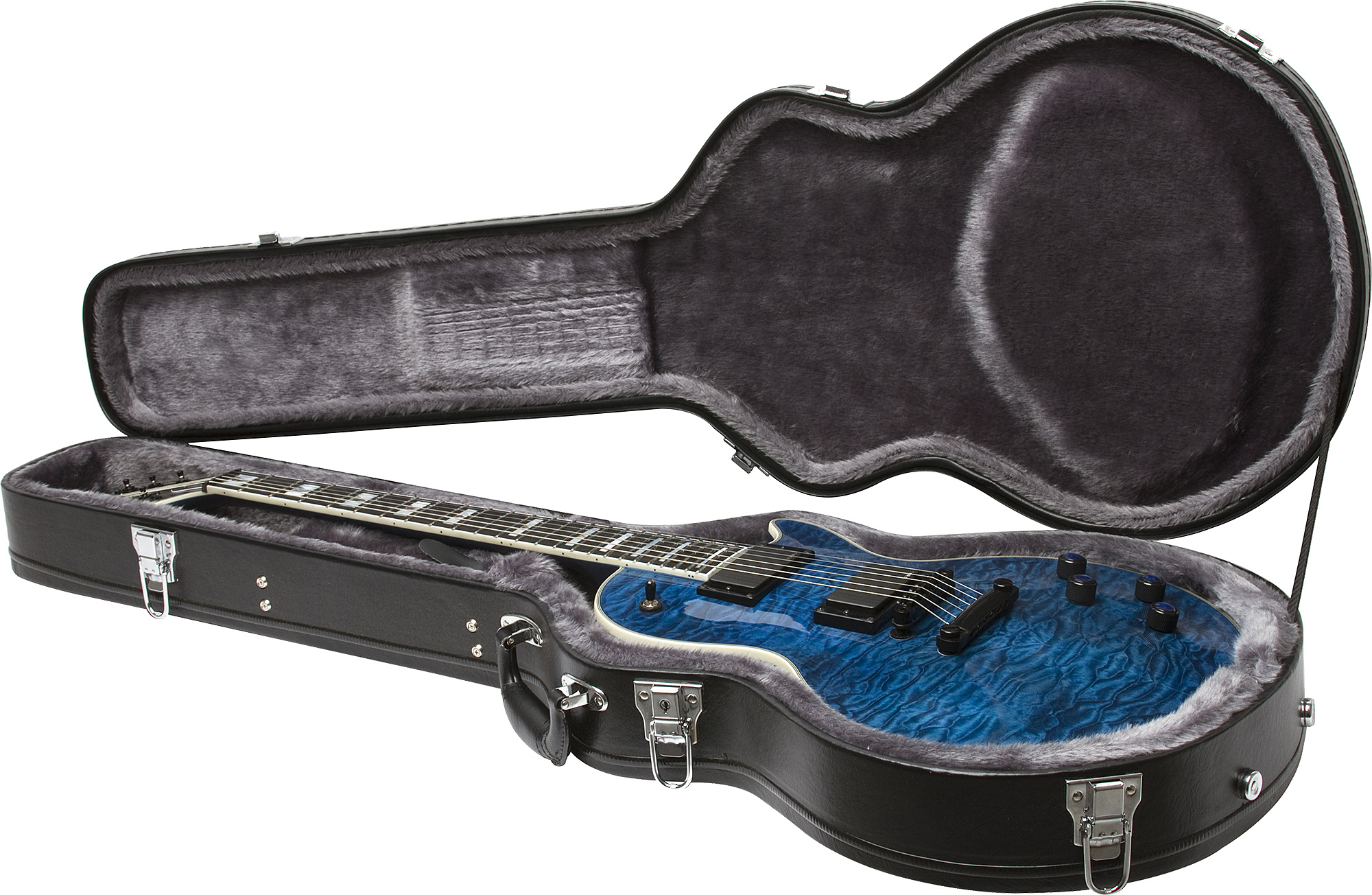 Epiphone Les Paul Prophecy Custom Plus Ex Bh - Midnight Sapphire - Enkel gesneden elektrische gitaar - Variation 4