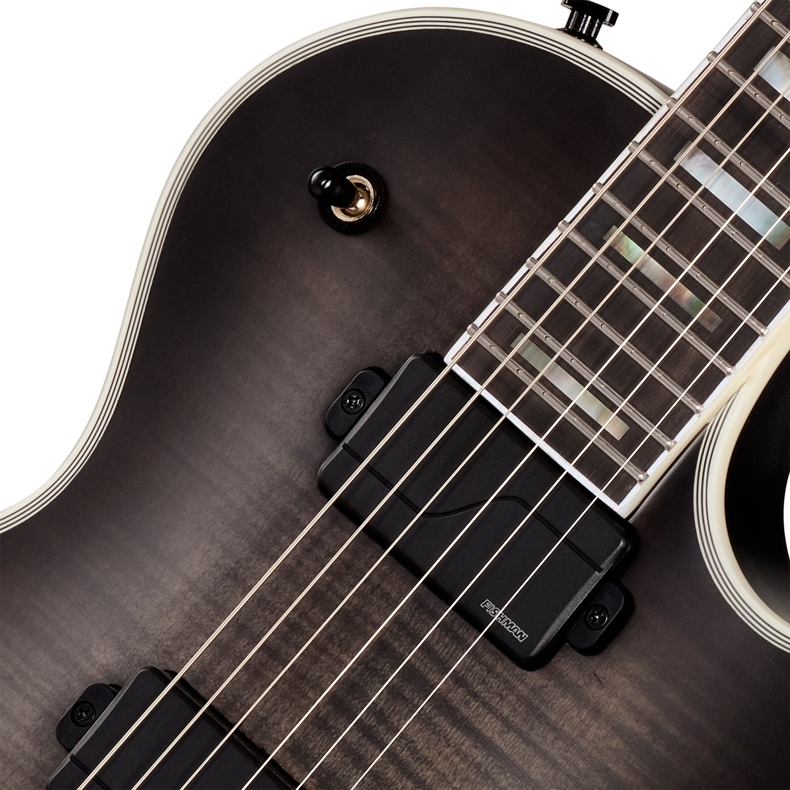Epiphone Les Paul Prophecy Modern 2h Fishman Fluence Ht Eb - Obsidian Storm Satin - Single cut gitaar - Variation 2