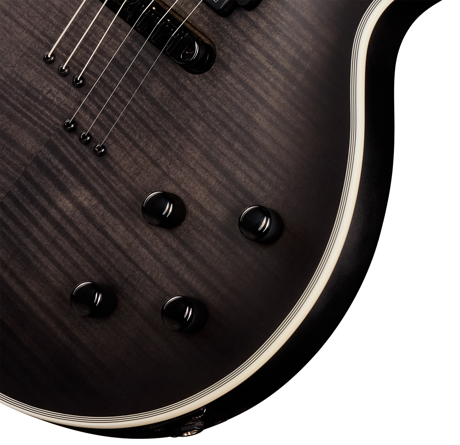 Epiphone Les Paul Prophecy Modern 2h Fishman Fluence Ht Eb - Obsidian Storm Satin - Single cut gitaar - Variation 3