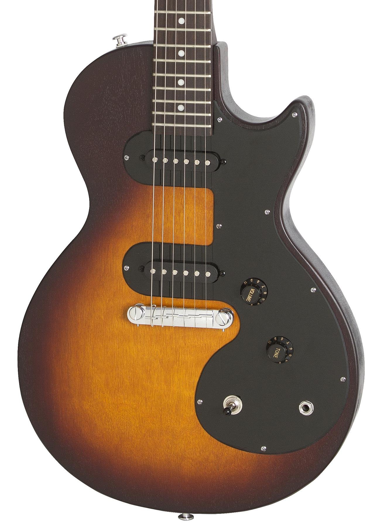 Epiphone Les Paul Melody Maker E1 2s Ht - Vintage Sunburst - Enkel gesneden elektrische gitaar - Variation 1