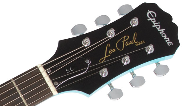 Epiphone Les Paul Sl 2s  Ht - Turquoise - Enkel gesneden elektrische gitaar - Variation 4