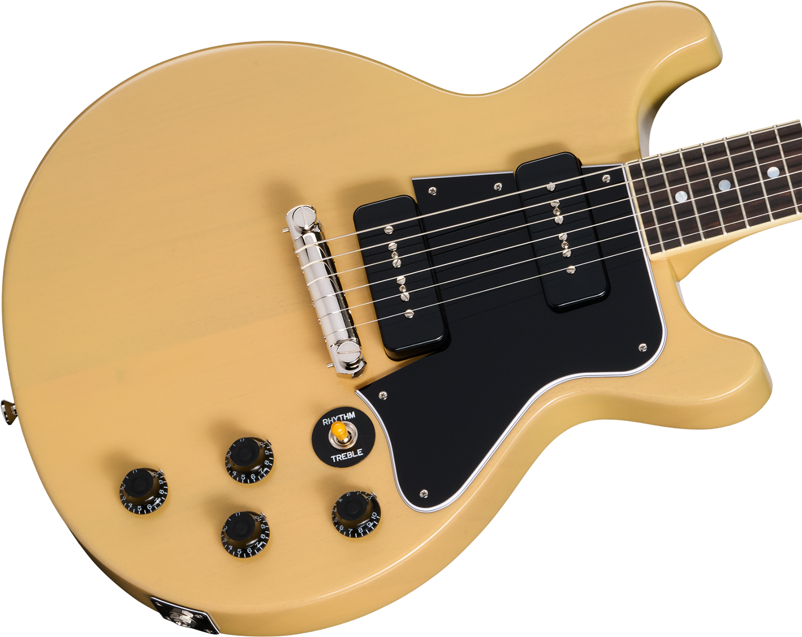 Epiphone Les Paul Special 1960 Dc Reissue Ins.by.g.c 2s P90 Gibson Ht Rw - Tv Yellow - Guitarra eléctrica de doble corte. - Variation 2