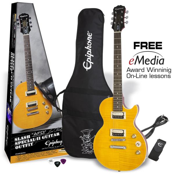 Elektrische gitaar set Epiphone Slash AFD Les Paul Special-II Guitar Outfit - Appetite amber