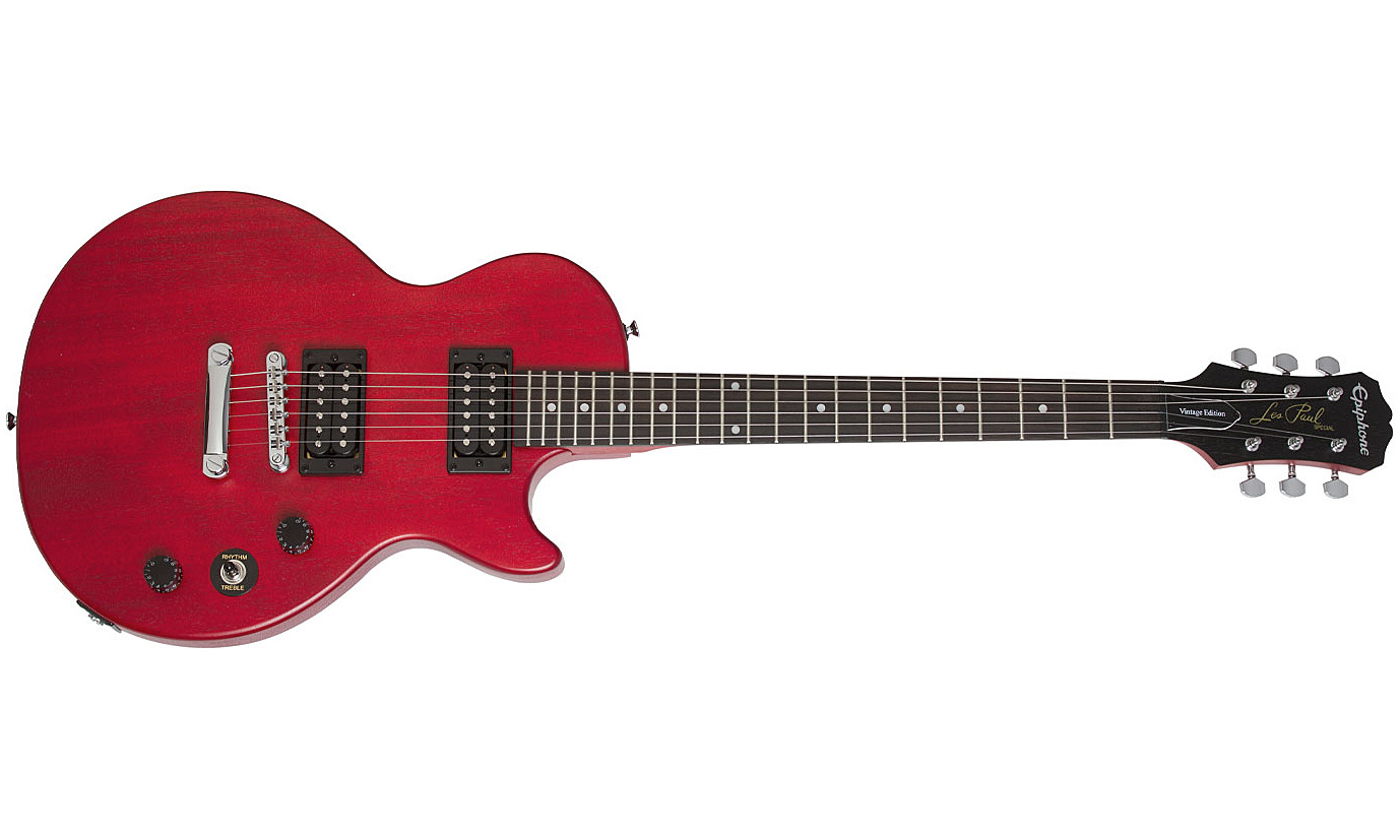 Epiphone Les Paul Special Ve 2016 - Vintage Worn Cherry - Enkel gesneden elektrische gitaar - Variation 1