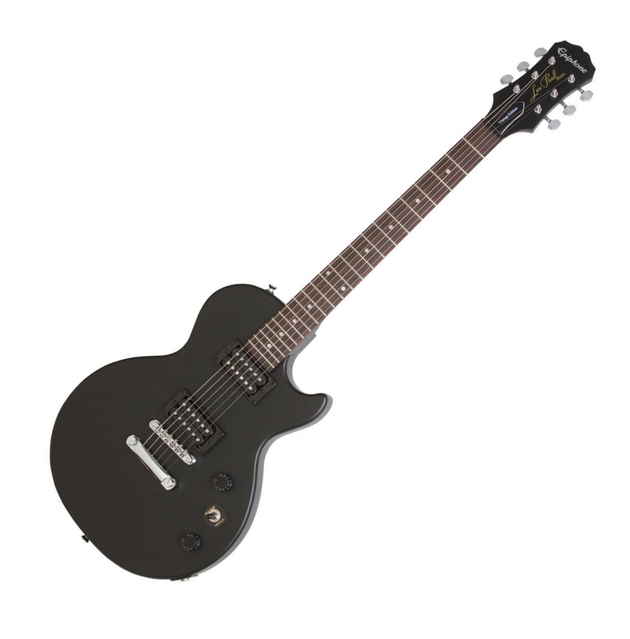 Epiphone Les Paul Special Ve 2016 - Vintage Worn Ebony - Enkel gesneden elektrische gitaar - Variation 5