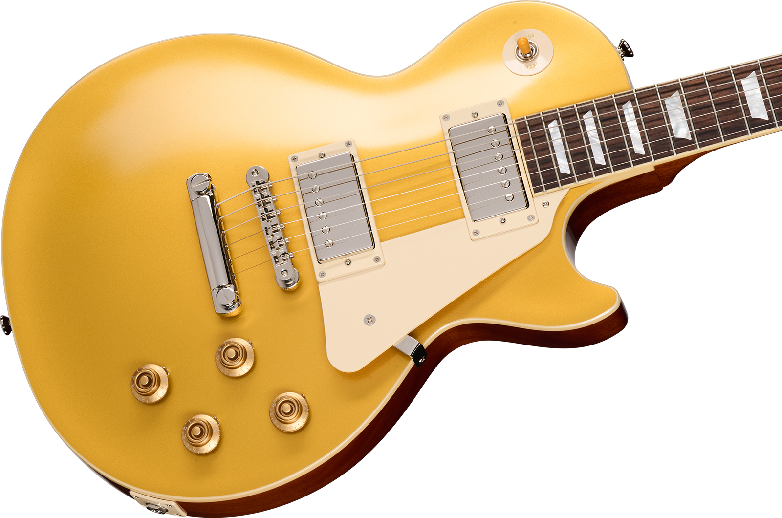 Epiphone Les Paul Standard 1957 Goldtop Reissue Ins.by.g.c 2h Gibson Ht Rw - Antique Gold - Enkel gesneden elektrische gitaar - Variation 3
