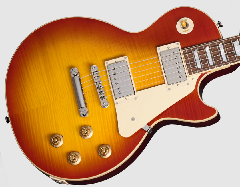 Epiphone Les Paul Standard 1959 Igc 2h Gibson Ht Lau - Washed Cherry Sunburst - Single cut gitaar - Variation 3