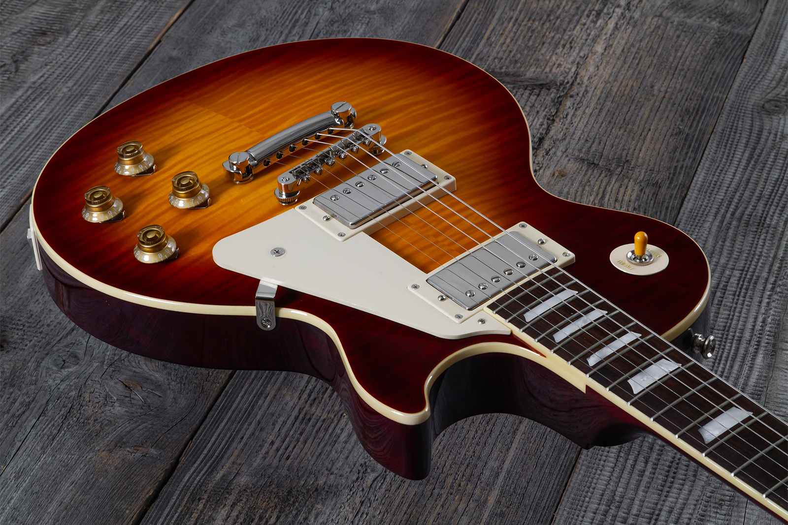 Epiphone Les Paul Standard 1959 Reissue Igc 2h Gibson Ht Rw - Sunburst Fade - Single cut gitaar - Variation 2