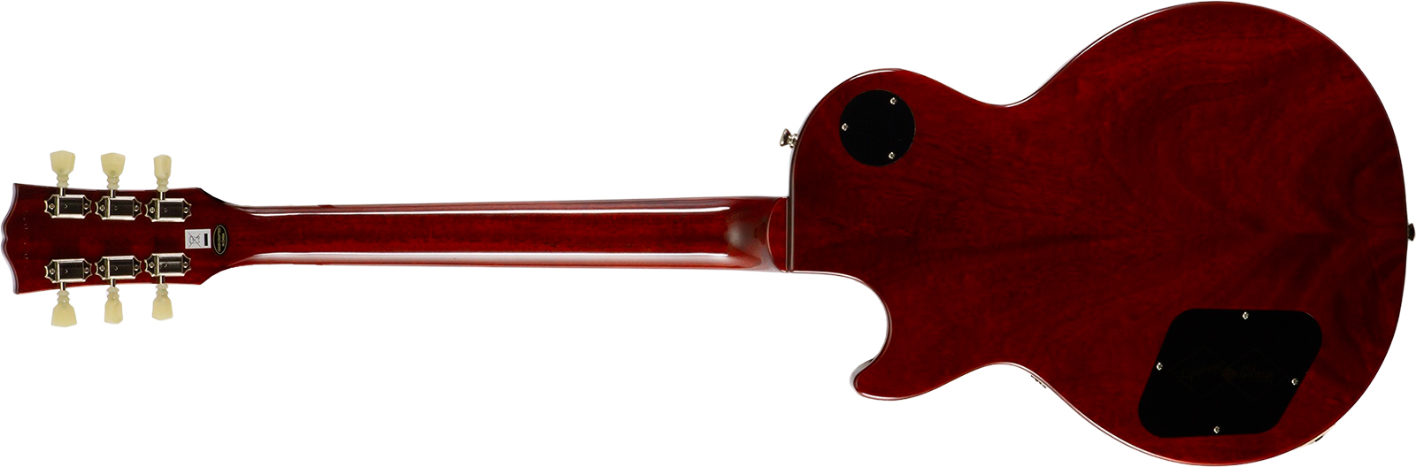 Epiphone Les Paul Standard 1960 Reissue Igc 2h Gibson Ht Rw - Washed Burgundy - Single cut gitaar - Variation 1