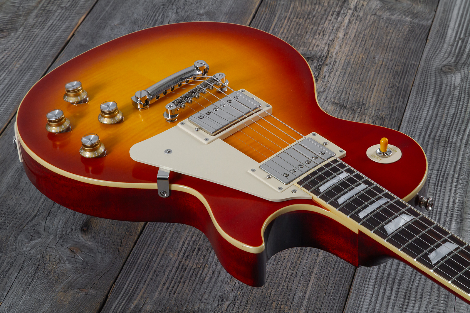 Epiphone Les Paul Standard 1960 Reissue Igc 2h Gibson Ht Rw - Tangerine Burst - Single cut gitaar - Variation 8