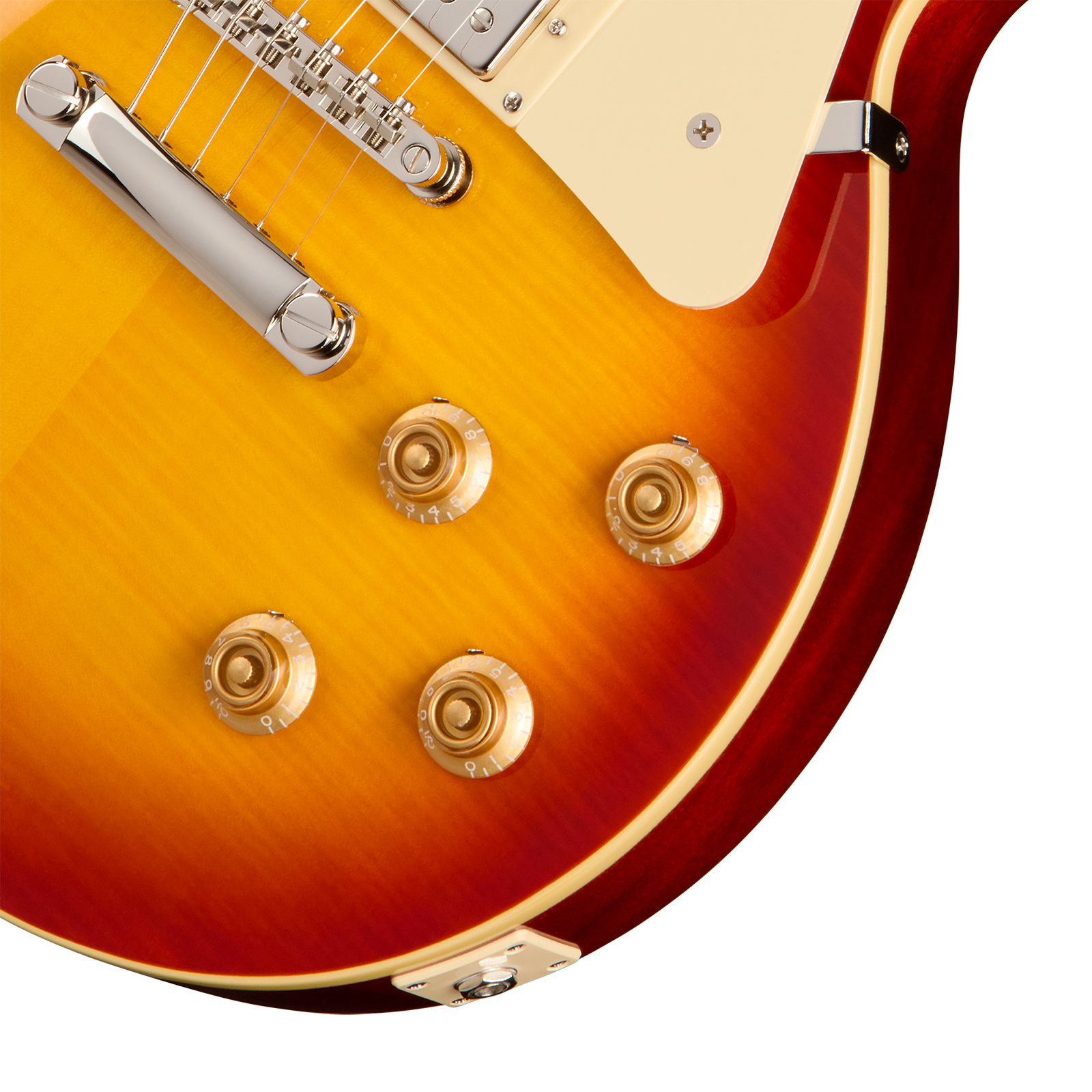 Epiphone Les Paul Standard 50s Figured Ibg Original 2h Ht Rw - Washed Cherry Sunburst - Single cut gitaar - Variation 3