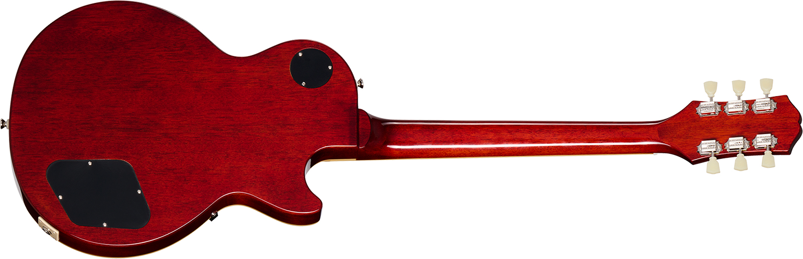 Epiphone Les Paul Standard 50s Figured Lh Ibg Original Gaucher 2h Ht Rw - Washed Cherry Sunburst - Single cut gitaar - Variation 1