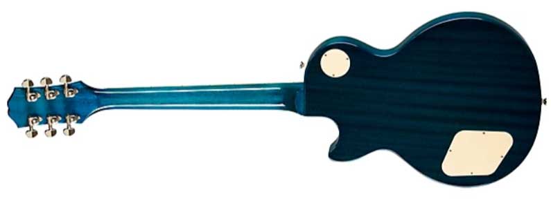 Epiphone Les Paul Standard 60s Quilt Top Ltd Ibg Original 2h Ht Lau - Translucent Blue - Single cut gitaar - Variation 2