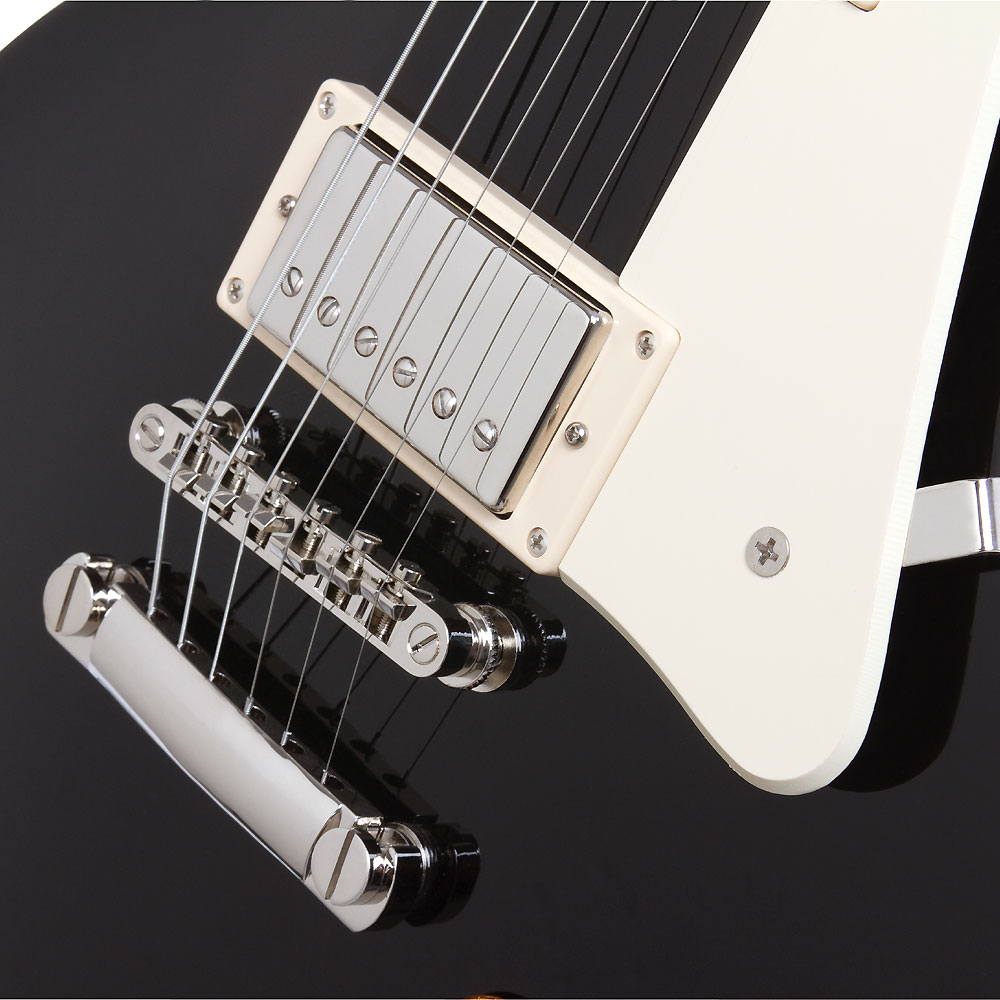 Epiphone Les Paul Standard 2018 Hh Ht Pf - Ebony - Enkel gesneden elektrische gitaar - Variation 2
