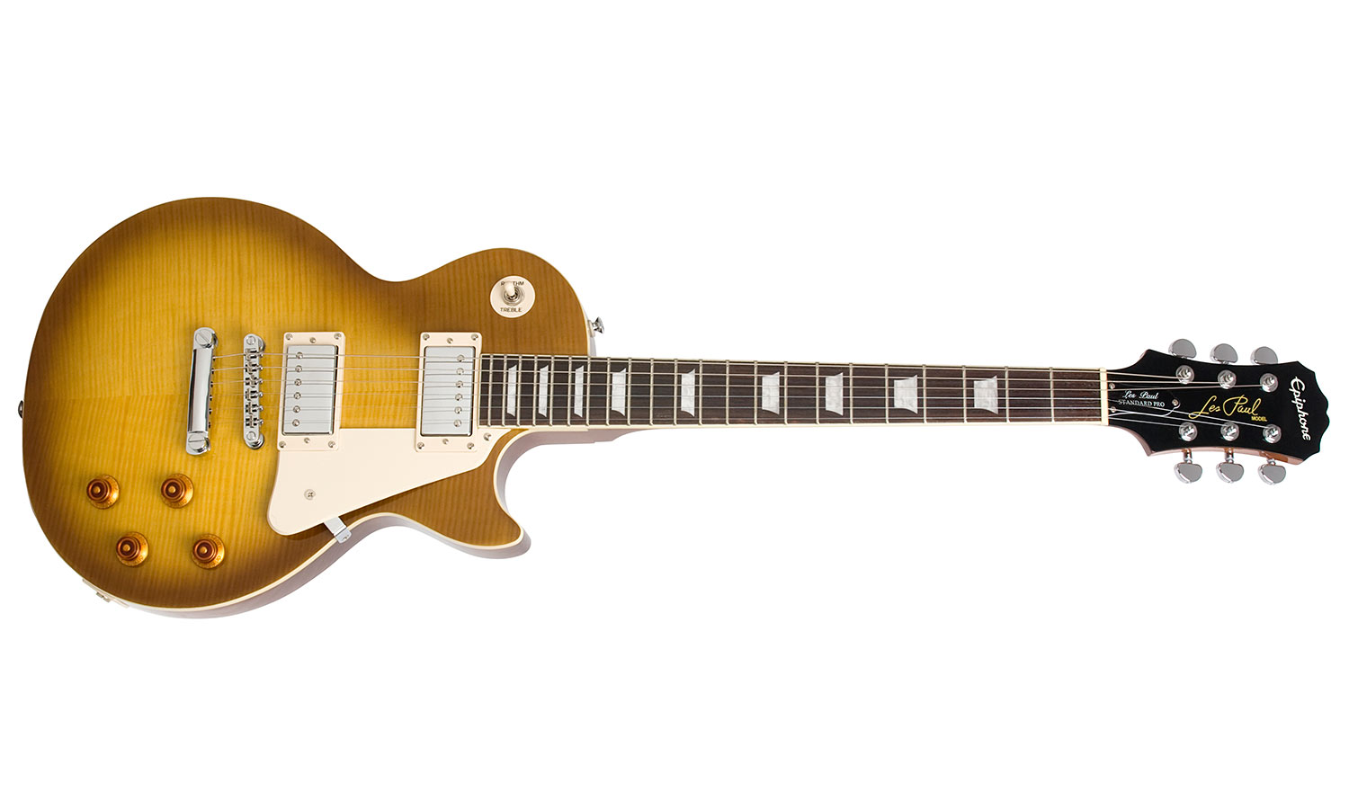 Epiphone Les Paul Standard Plus Top Pro Ch - Honey Burst - Enkel gesneden elektrische gitaar - Variation 1