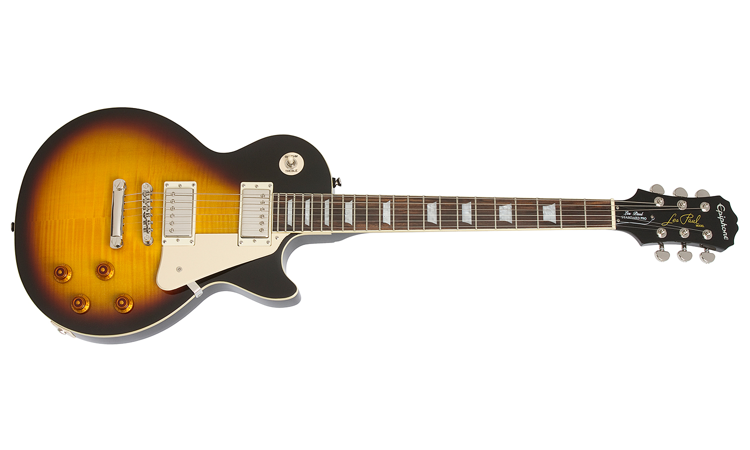 Epiphone Les Paul Standard Plus Top Pro Ch - Vintage Sunburst - Enkel gesneden elektrische gitaar - Variation 1