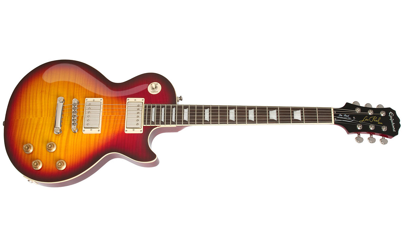 Epiphone Les Paul Standard Plus Top Pro Ltd Ch - Bourbon Burst - Enkel gesneden elektrische gitaar - Variation 1